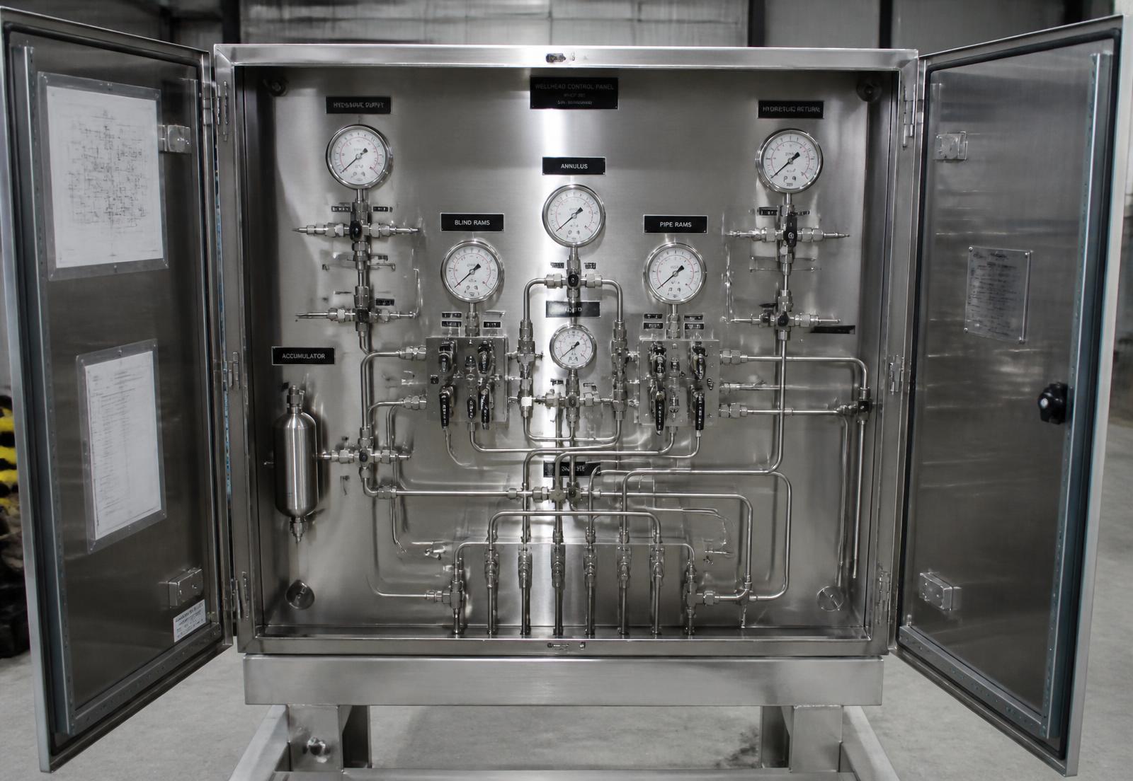 Wellhead control panel built at the VeeTech facility